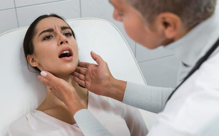 exame para procedimento cirúrgico para a remoção das amígdalas palatinas